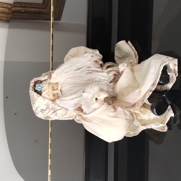 CHRISTMAS VINTAGE Porcelain Wise Old Santa - Picture 3 of 5